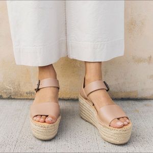 🚨price firm! NWT Gorgeous Soludos leather espadrille wedge!